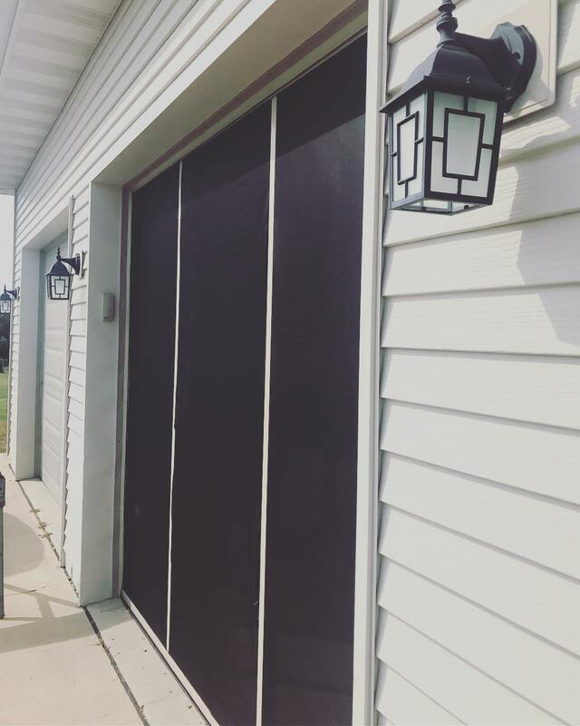 Lifestyle Garage Door Screen.  Installed by Augusta Garage Door in St. Cloud, MN.
